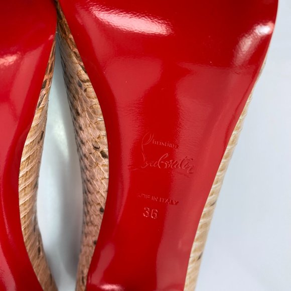 Christian Louboutin Altadama 140 Watersnake 36 - Picture 8 of 9